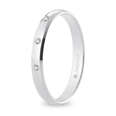 Alianza oro blanco B30CP3D