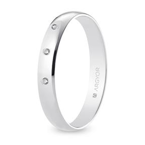 Alianza oro blanco B35RP3D