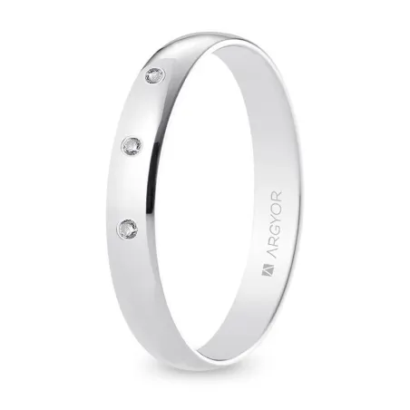 Alianza oro blanco B35RP3D