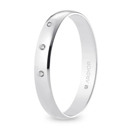 Alianza oro blanco B35RP3D