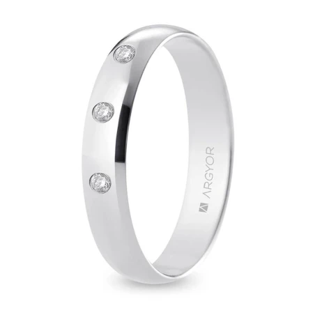 Alianza oro blanco B40CP3D