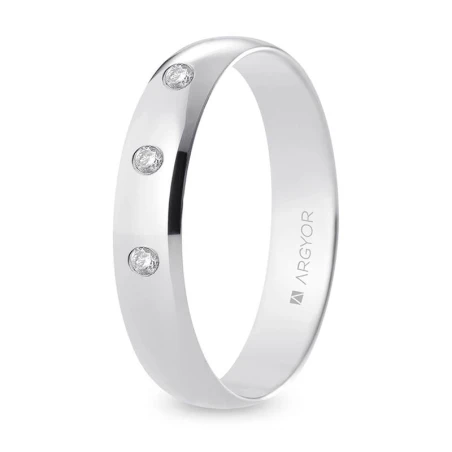 Alianza oro blanco B45CP3D