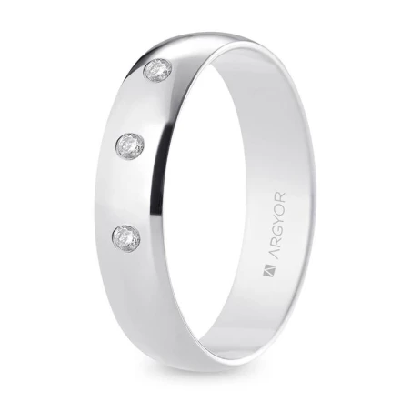 Alianza oro blanco B50RP3D