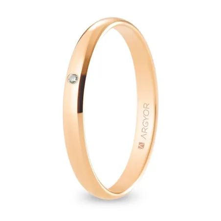 Alianza oro rosa R25CP1D