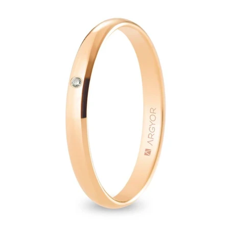 Alianza oro rosa R25CP1D