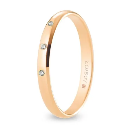 Alianza oro rosa R25CP3D