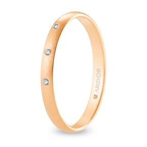 Alianza oro rosa R25CS3D