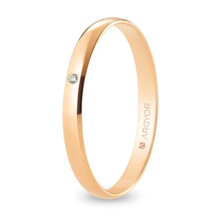 Alianza oro rosa R25RP1D