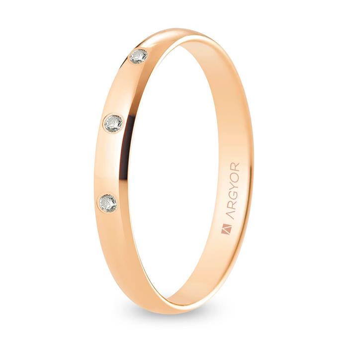 Alianza oro rosa R30CP3D