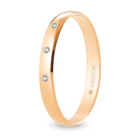 Alianza oro rosa R30RP3D