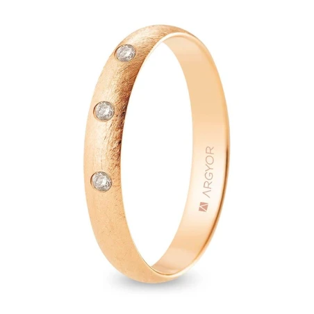 Alianza oro rosa R35CH3D