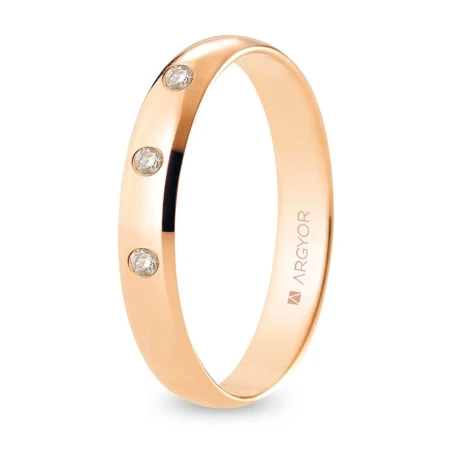 Alianza oro rosa R35CP3D