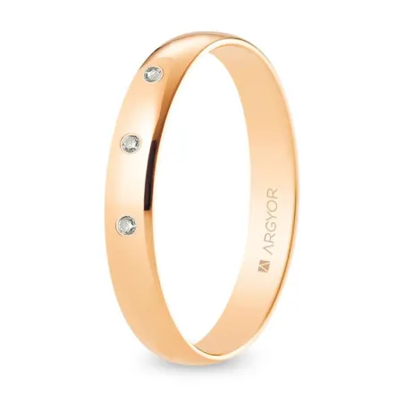 Alianza oro rosa R35RP3D