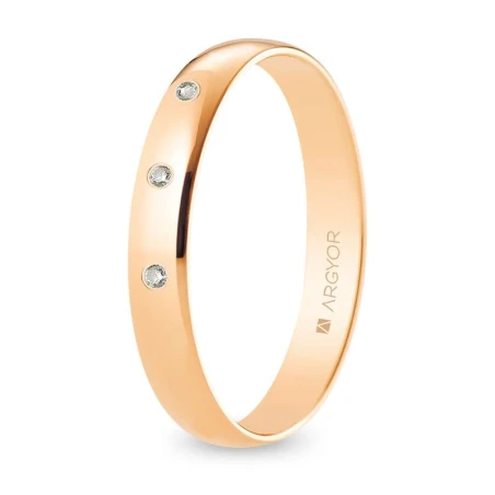 Alianza oro rosa R35RP3D