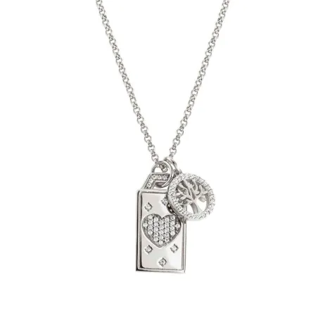 Gargantilla Nomination Talismani Mujer Árbol de la Vida y Corazón Plata y Circonitas blancas 149514/021