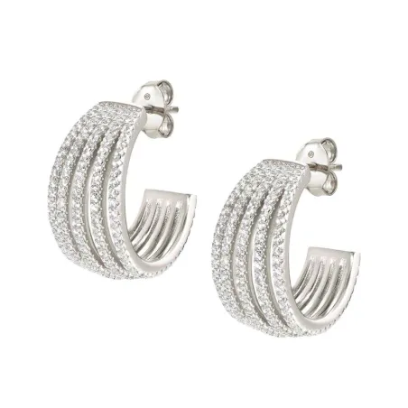 Pendientes Nomination Lovelight Mujer Óvalos Plata y Circonitas Blancas 149718/008