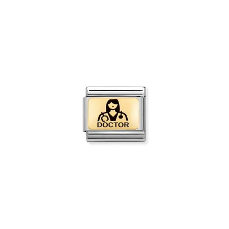 Composable Classic PLACAS (IC) en acero y oro 750 Doctora