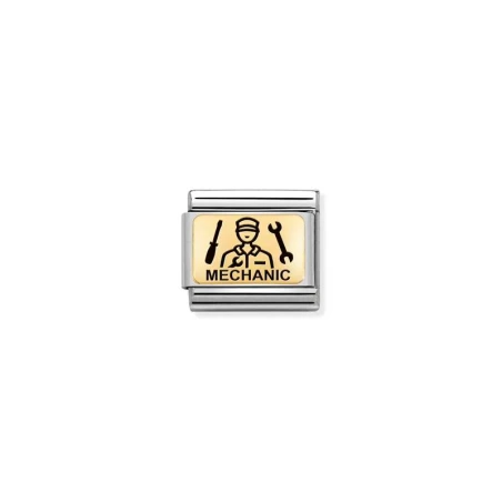 Composable Classic PLACAS (IC) en acero y oro 750 Mecanico