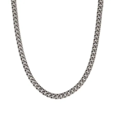 Collar BEYOND en acero PEQUENO con PVD ac. Vintage Black Grumetta