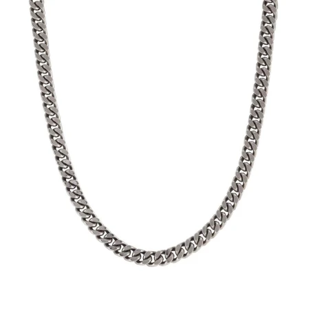 Collar BEYOND en acero PEQUENO con PVD ac. Vintage Black Grumetta
