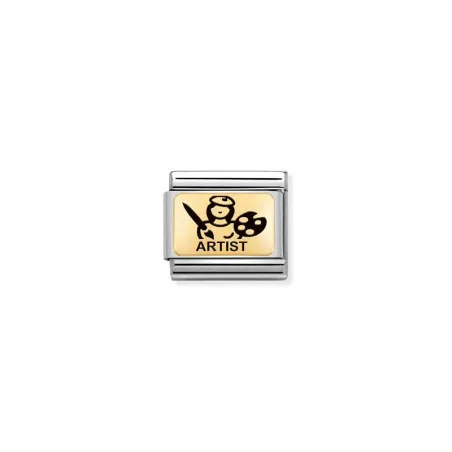 Composable Classic PLACAS (IC) en acero y oro 750 Artista