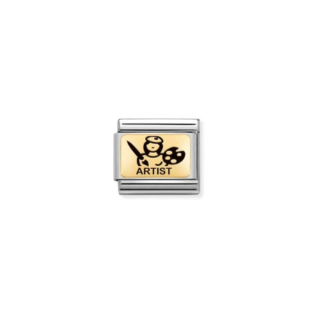 Composable Classic PLACAS (IC) en acero y oro 750 Artista