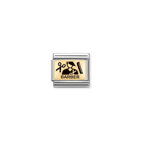 Composable Classic PLACAS (IC) en acero y oro 750 Barbero