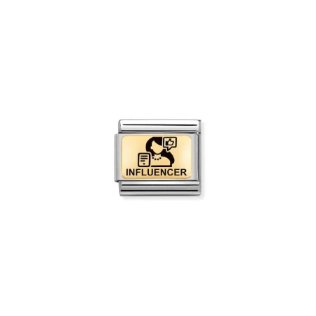 Composable Classic PLACAS (IC) en acero y oro 750 Influencer