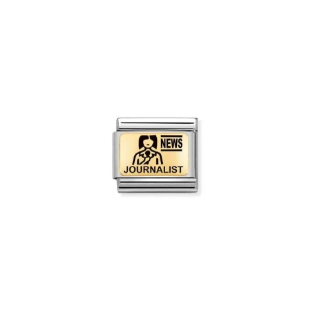 Composable Classic PLACAS (IC) en acero y oro 750 Periodista