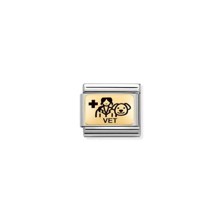 Composable Classic PLACAS (IC) en acero y oro 750 Veterinario