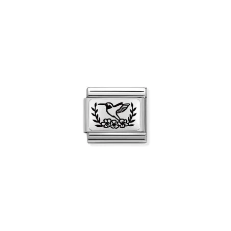 Composable Classic PLACAS (IC) en acero y plata 925 Colibri FLORES