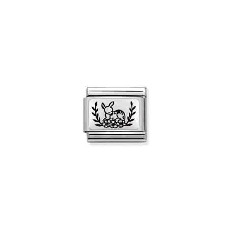 Composable Classic PLACAS (IC) en acero y plata 925 Gamo FLORES