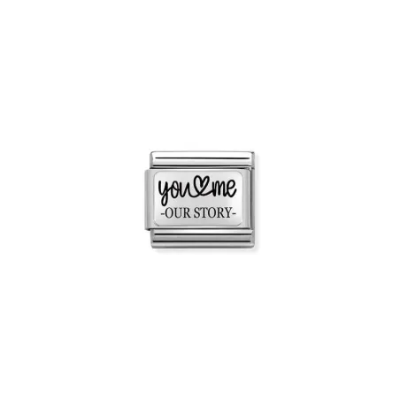 Composable Classic PLACAS (IC) en acero y plata 925 You and Me story