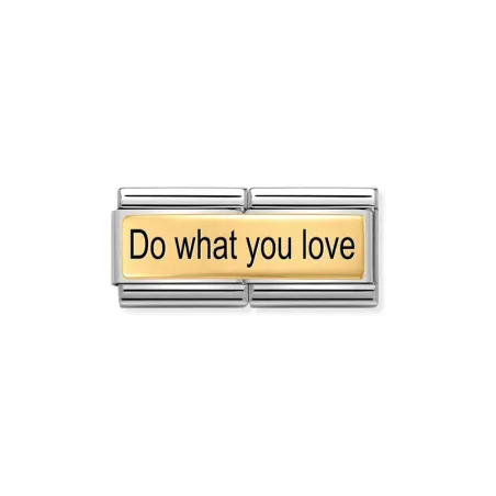 Composable DOUBLE Classic GRABADO IC acero y oro 18k Do what you love