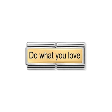 Composable DOUBLE Classic GRABADO IC acero y oro 18k Do what you love