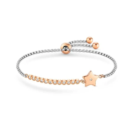 Pulsera MILLELUCI en acero y circonitas (ROSEGOLD RICA) Estrella