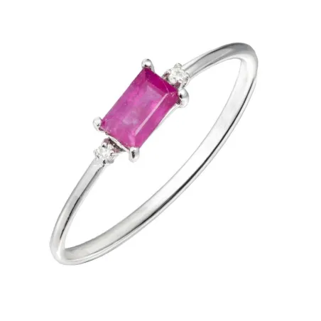 Anillo Itemporality Lux Mujer Oro Blanco, Diamants y Rubí GRN-105-001