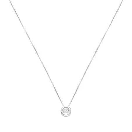Collar ITEMPORALITY Oro Blanco 18 kts y diamante GNL-101-001-UU