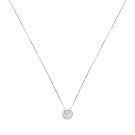 Gargantilla Itemporality Mujer Oro Blanco y Diamantes GNL-101-002-UU