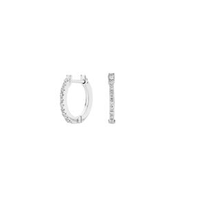 Pedientes Itemporality Mujer Aro Oro Blanco y Diamantes GEA-101-009-UU