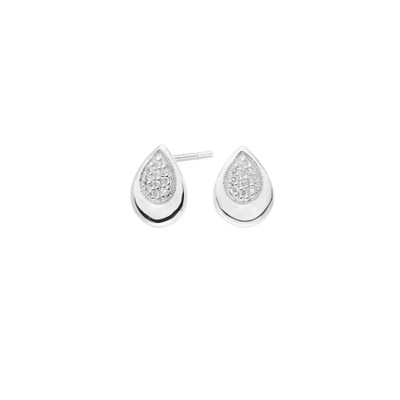 Pendientes Itemporality Mujer Oro Blanco y Diamantes GEA-101-014-UU