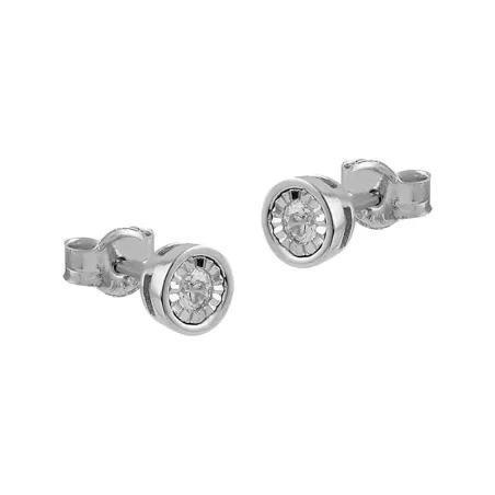 Pendientes Itemporality Mujer Disco Oro Blanco y Diamante GEA-101-036-UU