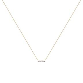 Gargantilla En Oro Amarillo Con Dts 0,075 Cts Hsi2