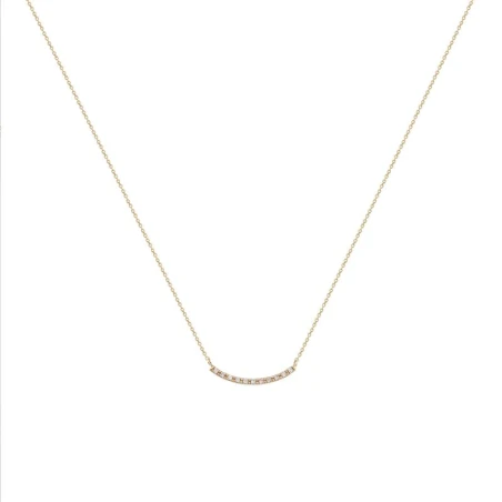 Gargantilla Itemporality Lux Mujer Arco Oro Amarillo y Diamantes GNL-201-012-UU