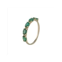 Anillo Itemporality Lux Mujer Oro Amarillo 18Kt Diamantes y Esmeraldas GRN-206-208