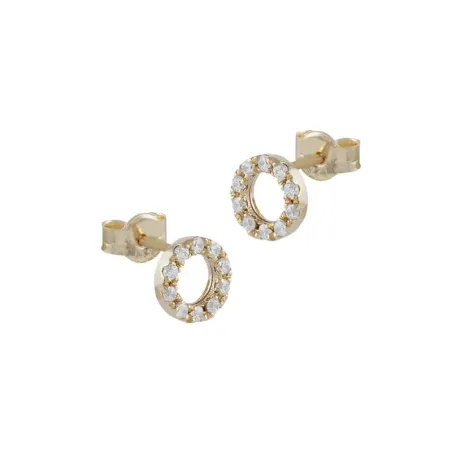 Pendientes Itemporality Lux Mujer Círculos Oro Amarillo 18Kt y Diamantes GEA-201-127-UU