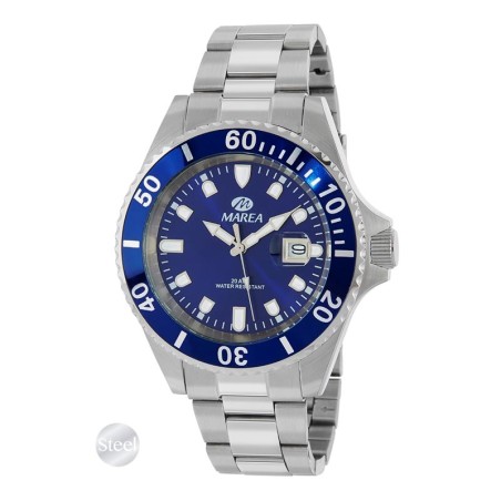 Reloj Marea Hombre Plateado y Azul Analógico B36094/17