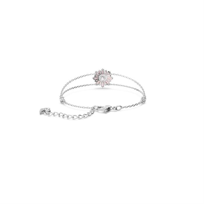 Pulsera Swarovski Sunshine Mujer Baño Rodio y Cristales Rosa y Blanco 5642968