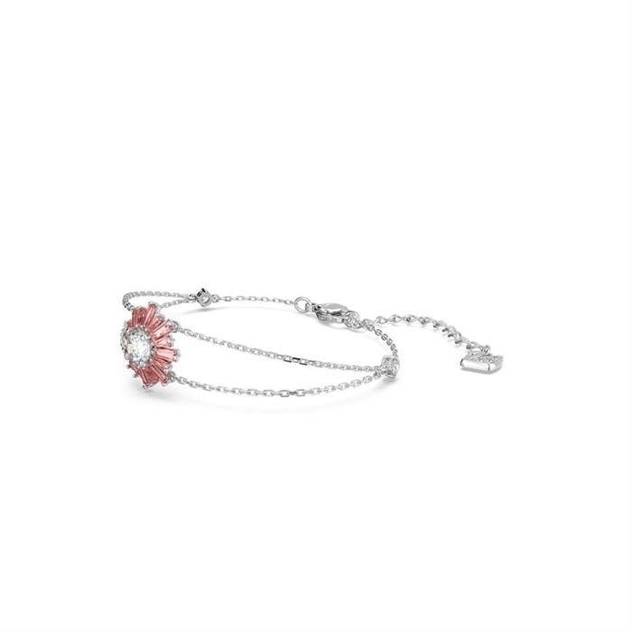 Pulsera Swarovski Sunshine Mujer Baño Rodio y Cristales Rosa y Blanco 5642968