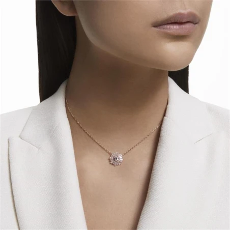 Gargantilla Swarovski Sunshine Mujer Baño Rosado y Cristales Blancos y Rosa 5642961